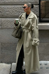 Vintage Double Breasted Belted Overcoat