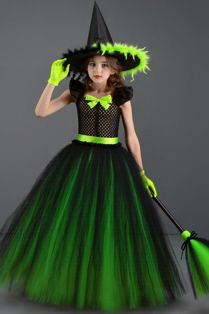 Evil Witch Dress Kid Halloween Costume