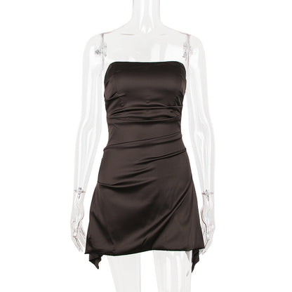 Cassio Mini Dress - Brown