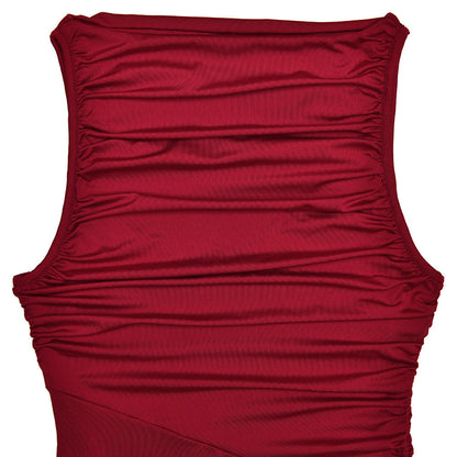 Trance Fit and Flare Dress - Maroon