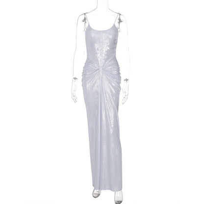 Vinson Maxi Dress - Silver