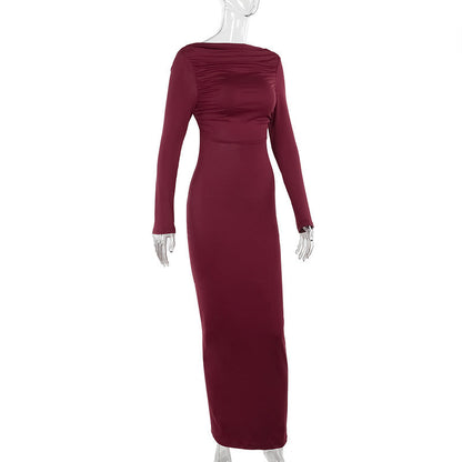 Mulberry Maxi Dress - Maroon