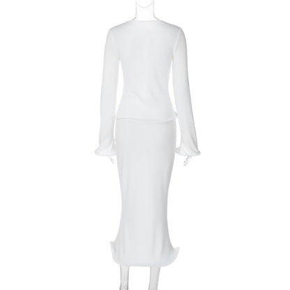 Nesra Co-Ord Set - White