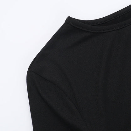 Nightfall Charm Dress-Black