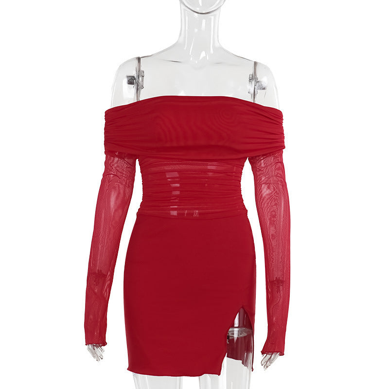 Flame Kissed Dress-Red