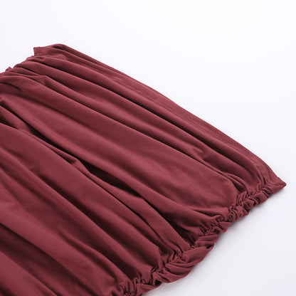 Ruby Radiance Dress-Maroon