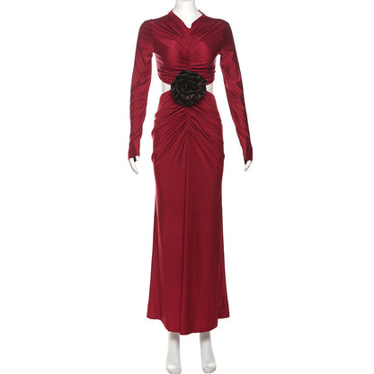 Ross Maxi Dress - Red