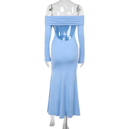 Vision Bodycon Dress-Blue