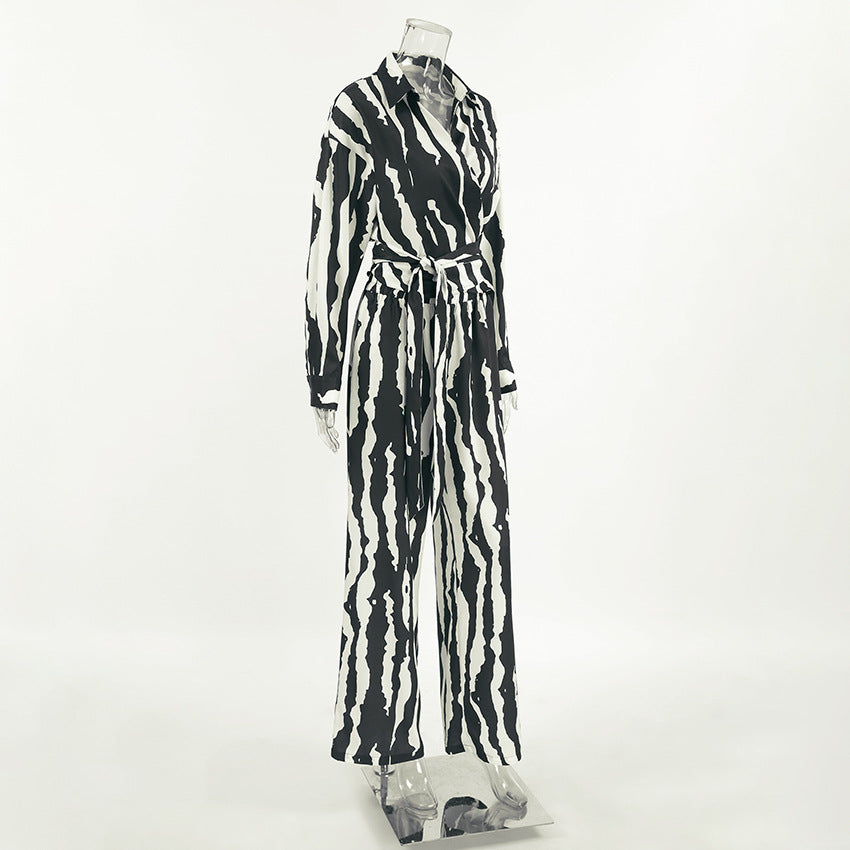 Bold Stripe Coord -  Black