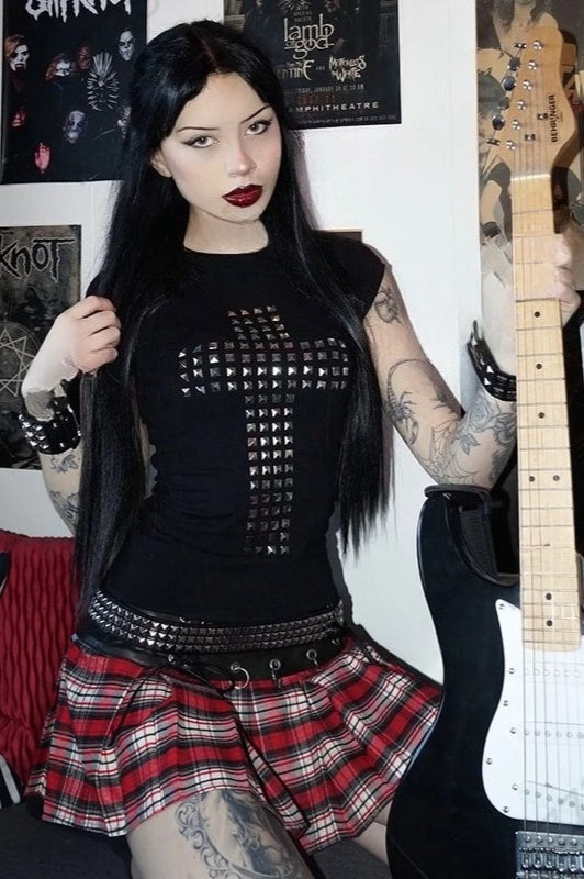 Gothic Punk Metallic T-Shirt