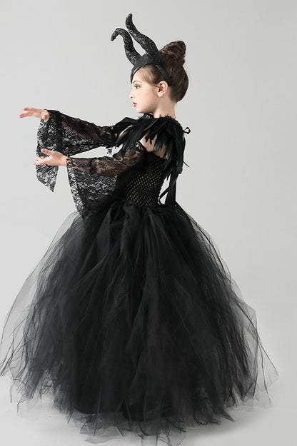 Maleficent Style Kid Halloween Costume