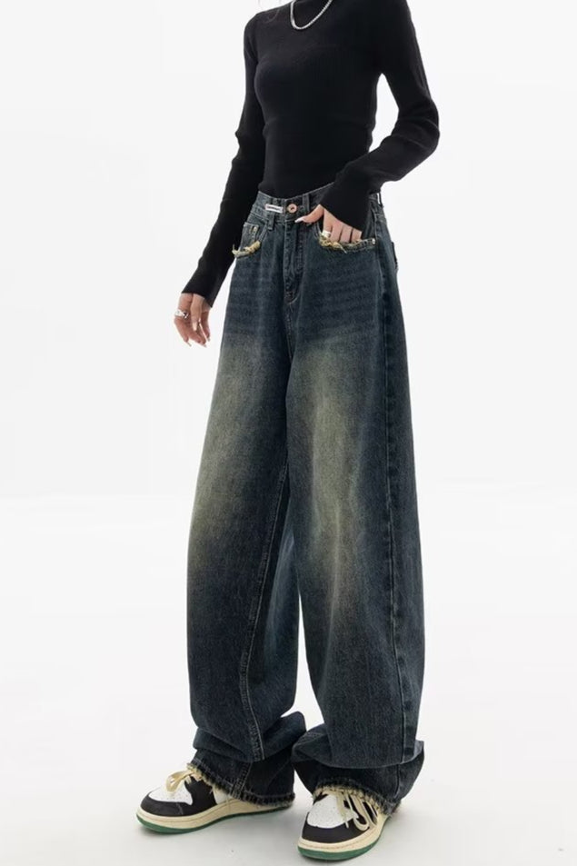 High Rise Loose Fit Vintage Jeans
