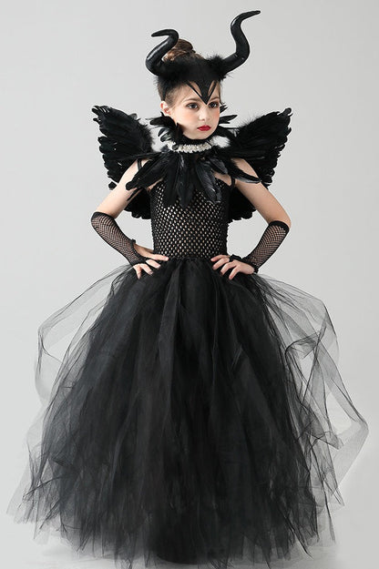 Evil Queen Gown Kid Halloween Costume