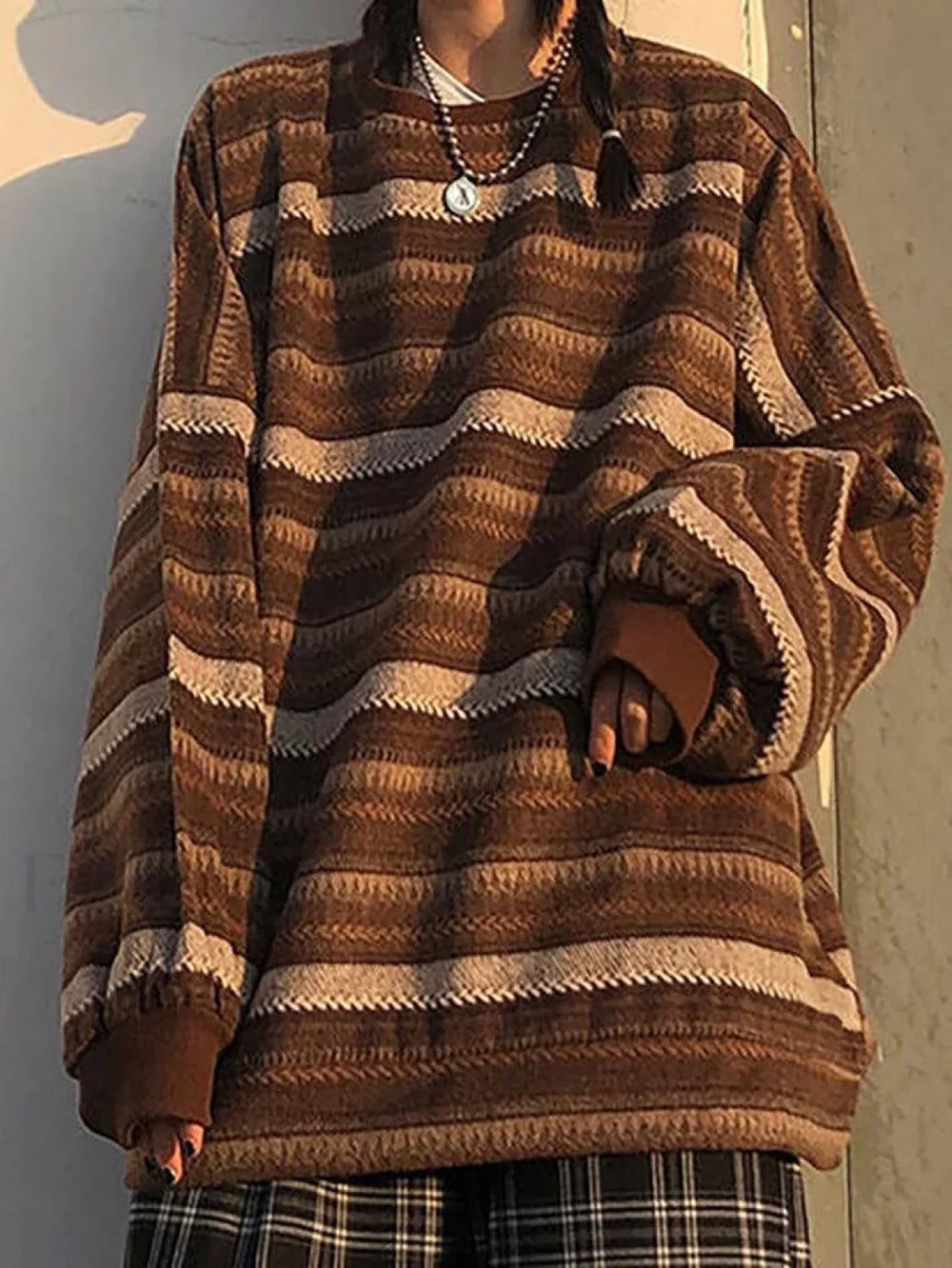 80’s Grandma Sweater Brown / S Sweaters
