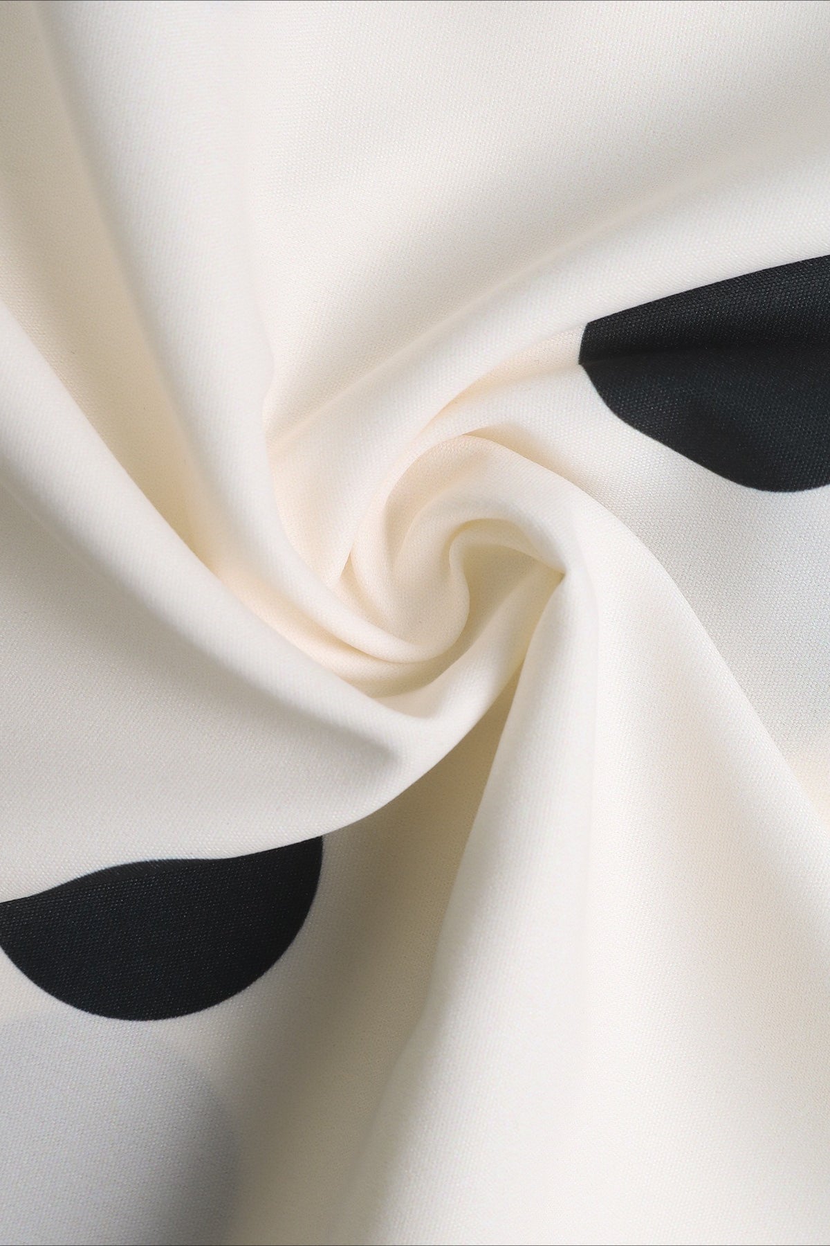 Polka Dot Elastic Waist Skirt