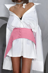 Longline Waist Defining Blouse