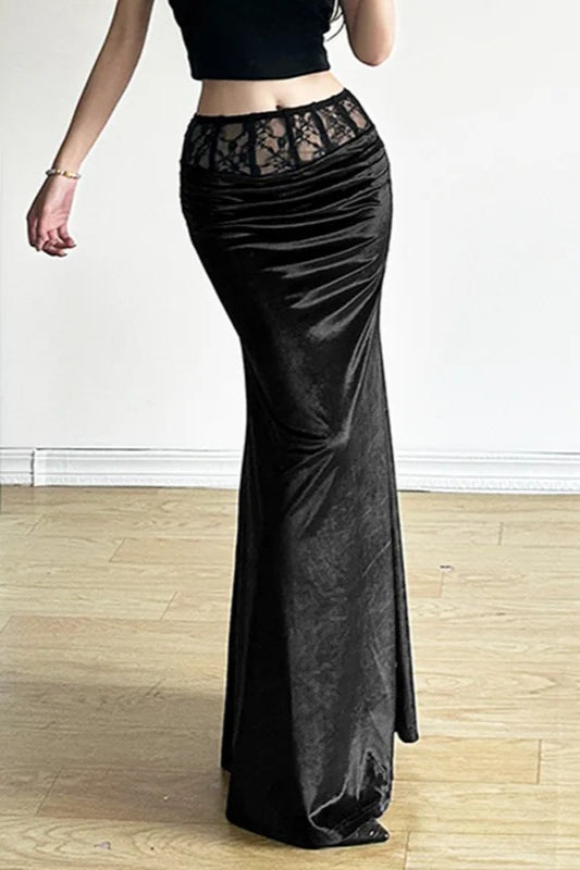 Halloween Lace Patchwork Skirt