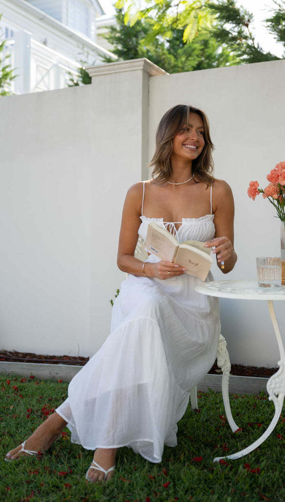 Saz Maxi Dress - White