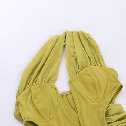 Davina Midi Dress - Green