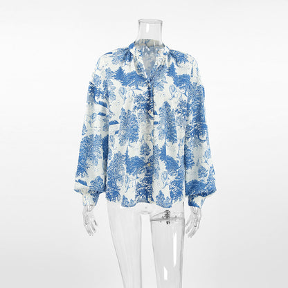 Dreamy Florals Shirt - Blue