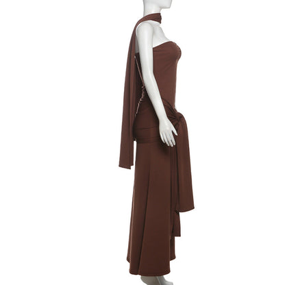 Carway Maxi Dress - Brown