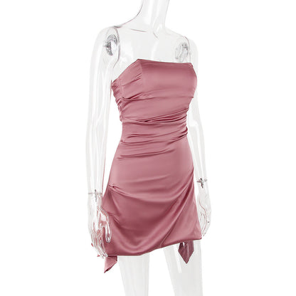 Cassio Mini Dress - Rose Red