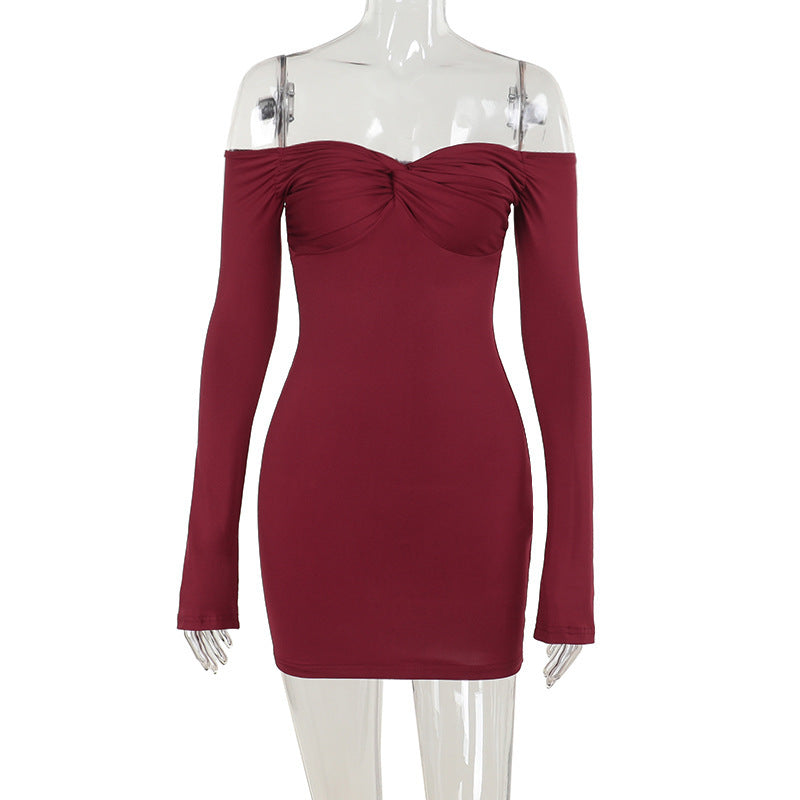 Crimson Kiss Mini Bodycon Dress - Maroon