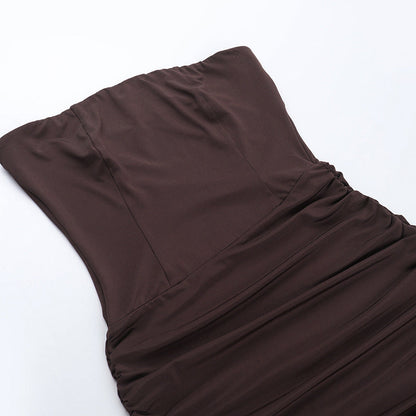 Castro Mini Dress - Brown