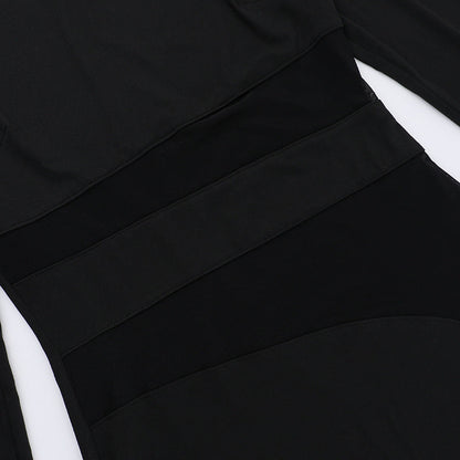 Nightfall Charm Dress-Black