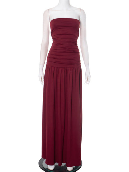 Becky Maxi Dress - Maroon
