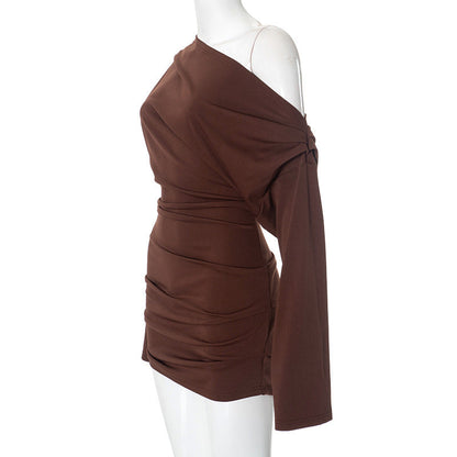 Torres Mini Dress - Brown