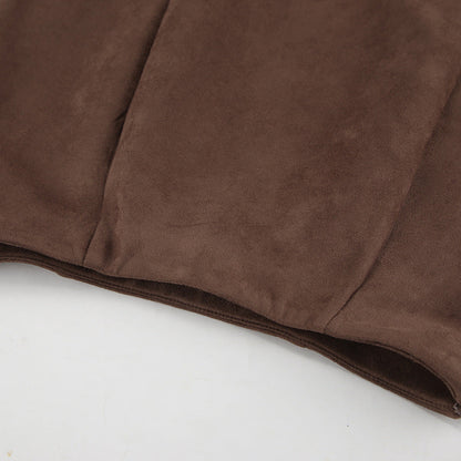 Mireya Midi Skirt - Brown