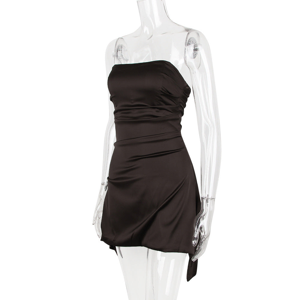 Cassio Mini Dress - Brown