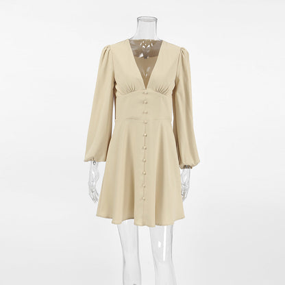 Like a Lady Mini Dress - Khaki