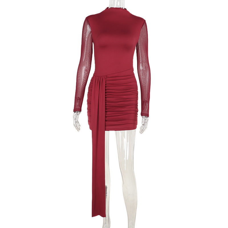 Rave Mini Bodycon-Red