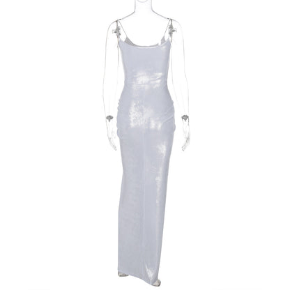 Vinson Maxi Dress - Silver