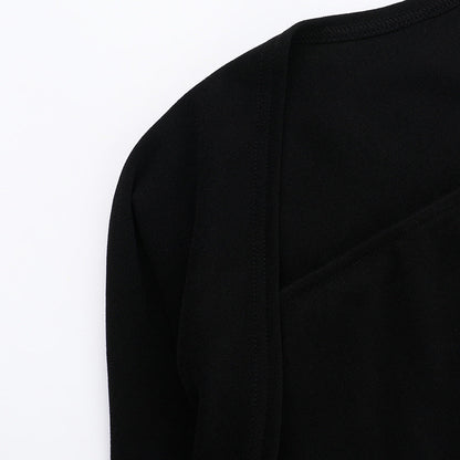 Midnight Muse Mini Dress-Black