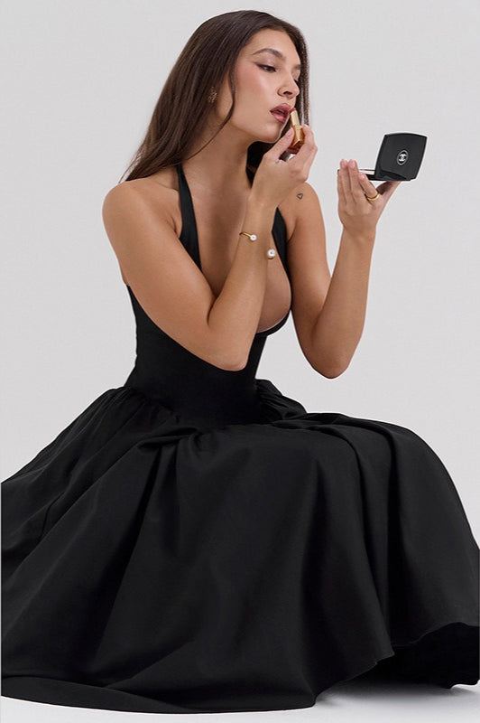 Halter Backless Tie Party Dress