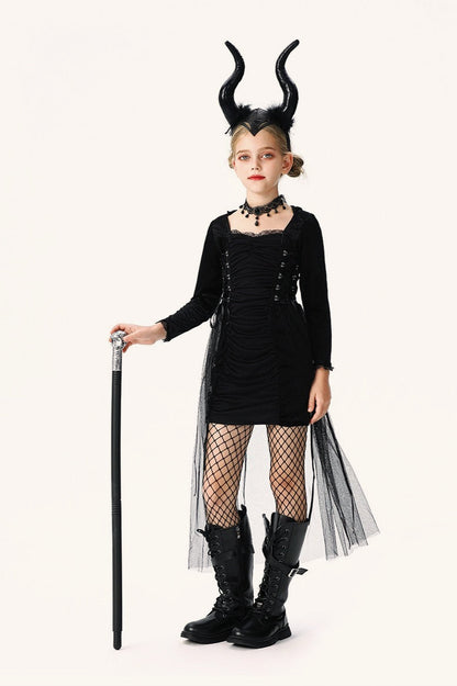 Dark Witch Dress Kid Halloween Costume