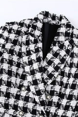 Houndstooth Double Breasted Blazer