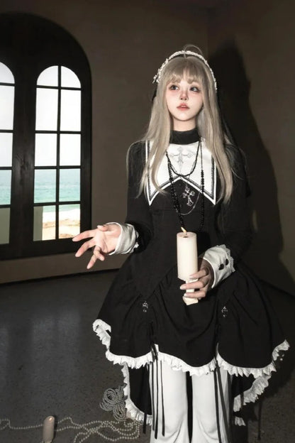 Halloween Gothic Cross Lolita Dress