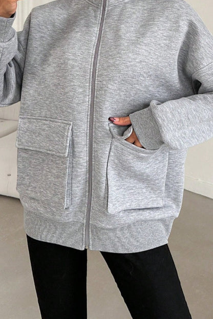 Slim Fit Casual Bomber Jacket