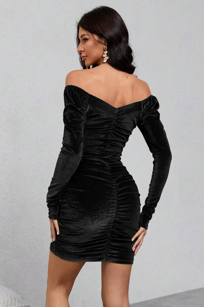 Velvet Bodycon Party Dress
