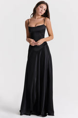 Elegant Cami Backless Maxi Party Dress