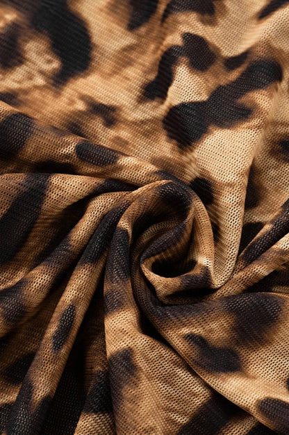 Weird Puss Mesh Patchwork Maxi Dress