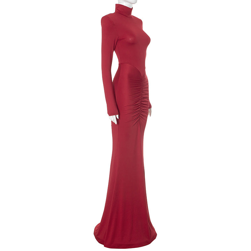 Red Rose Maxi Dress - Red