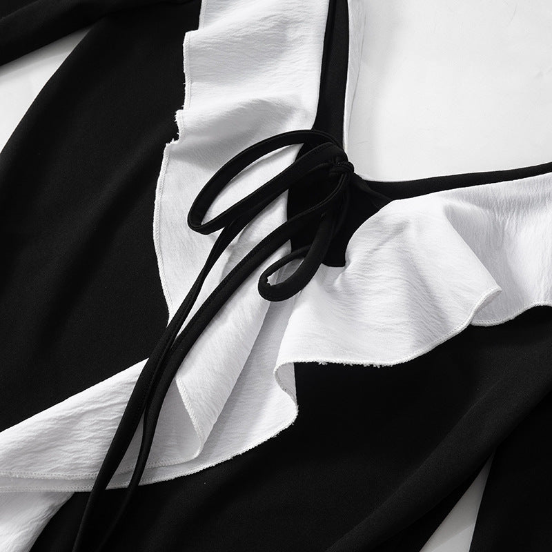 Ruffle Charm 2.0 Mini Dress - Black