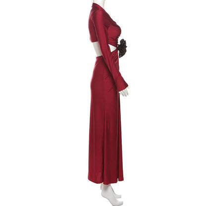 Ross Maxi Dress - Red
