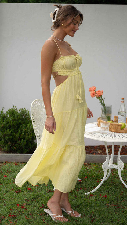 Saz Maxi Dress - Yellow