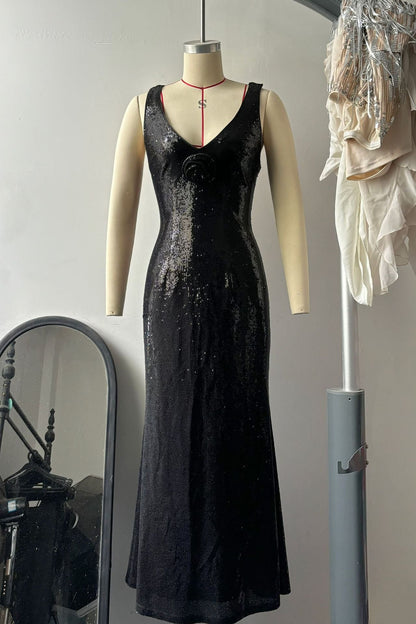 Hexed Bodycon Dress - Black